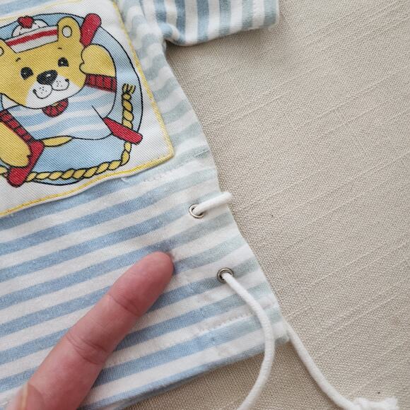 Vintage Sailor Bear Striped Shirt 12 months - Picture 6 of 8